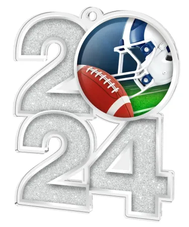 Akrylátová medaile MDA2024M26 | Americký fotbal Barva: bronz, Stuha: ST8