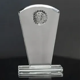 Skleněná trofej CRG20235 | Golf Výška cm: 17