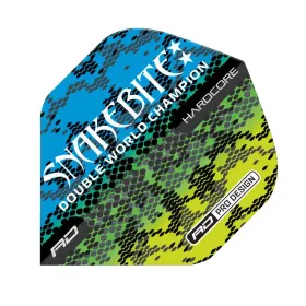 Red Dragon Letky Peter Wright Snakebite Hardcore - Multi Snake - Blue & Yellow RF6841