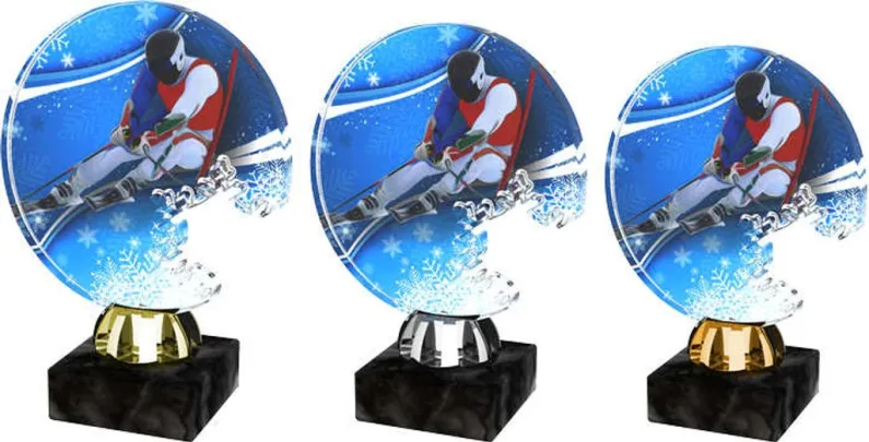 Akrylátová trofej ACTS0006M16 | Sjezdové lyžování Výška cm: 12,5