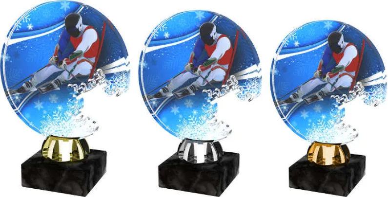 Akrylátová trofej ACTS0006M16 | Sjezdové lyžování Výška cm: 12,5