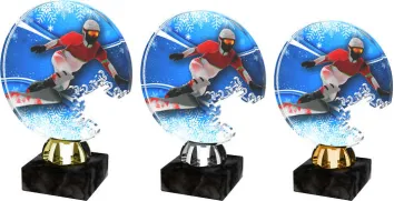 Akrylátová trofej ACTS0006M19 | Snowboard Výška cm: 14,5