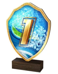 Dřevěná plaketa TFRW428 | Čísla Výška cm: 16