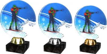 Akrylátová trofej ACTS0006M22 | Biatlon Výška cm: 14,5