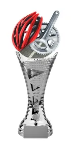 Trofej HLAC01SM13 | Cyklistika Výška cm: 36, Barva: stříbro