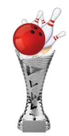 Trofej HLAC01SM17 | Bowling Výška cm: 36, Barva: stříbro