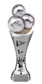 Trofej HLAC01SM24 | Petanque Výška cm: 25, Barva: stříbro