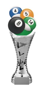 Trofej HLAC01SM25 | Billiard Výška cm: 32,5, Barva: stříbro