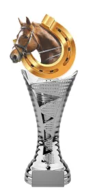 Trofej HLAC01SM27 | Jezdectví Výška cm: 32,5, Barva: stříbro