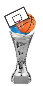 Trofej HLAC01SM12 | Basketball Výška cm: 25, Barva: stříbro