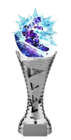 Trofej HLAC01SM42 | Snowboard Výška cm: 32,5, Barva: stříbro