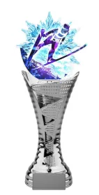 Trofej HLAC01SM43 | Skoky na lyžích Výška cm: 36, Barva: stříbro