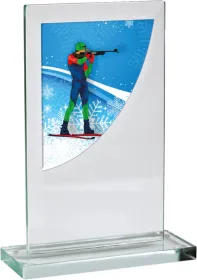 Skleněná trofej CRS3061M23 | Biatlon Výška cm: 14