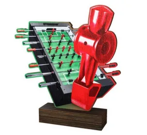 Dřevěná plaketa WF298 | Stolní tenis Výška cm: 13,5