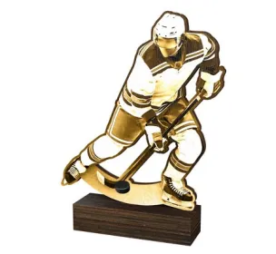 Dřevěná plaketa WF312 | Hokej Výška cm: 19,5