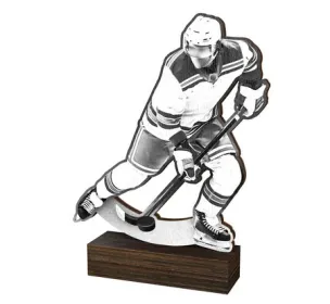 Dřevěná plaketa WF313 | Hokej Výška cm: 15,5