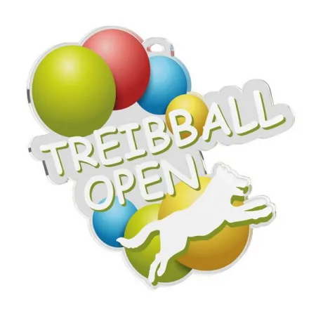 Akrylátová medaile MDAC0010M44 | Kynologie Stuha: ST9, MD průměr: 6