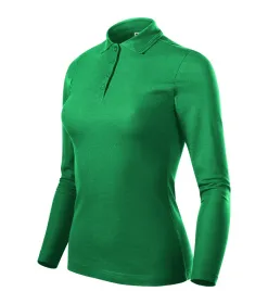 Polokošile dámská Pique Polo LS 231 - 2XL - středně zelená