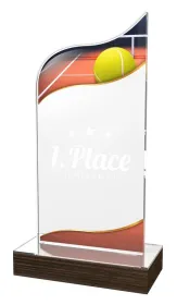 Akrylátová trofej WPLA505 | Tenis Výška cm: 21