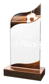 Akrylátová trofej WPLA512 | Fotbal Výška cm: 22,5