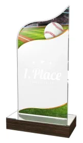 Akrylátová trofej WPLA513 | Baseball Výška cm: 19,5