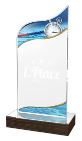 Akrylátová trofej WPLA533 | Plavání Výška cm: 22,5