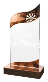 Akrylátová trofej WPLA552 | Šipky Výška cm: 21