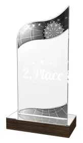 Akrylátová trofej WPLA555 | Šipky Výška cm: 22,5