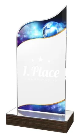 Akrylátová trofej WPLA569 | Hudba Výška cm: 22,5