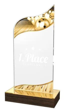 Akrylátová trofej WPLA582 | Bowling Výška cm: 21