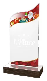 Akrylátová trofej WPLA649 | Vánoce Výška cm: 22,5