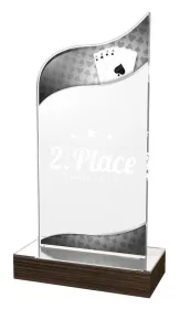 Akrylátová trofej WPLA603 | Karty Výška cm: 22,5