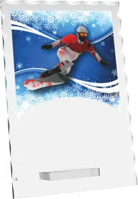 Skleněná trofej CRS4244M21 | Snowboard