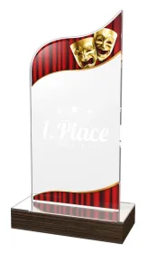 Akrylátová trofej WPLA625 | Divadlo Výška cm: 19,5