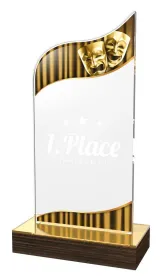 Akrylátová trofej WPLA626 | Divadlo Výška cm: 22,5