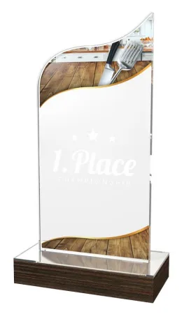 Akrylátová trofej WPLA633 | Kuchyně Výška cm: 19,5