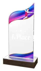 Akrylátová trofej WPLA641 | Gymnastika Výška cm: 19,5