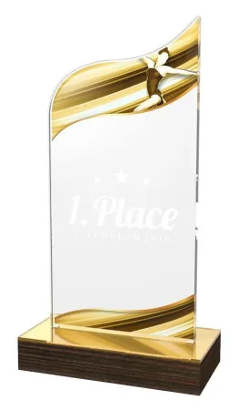 Akrylátová trofej WPLA642 | Gymnastika Výška cm: 21