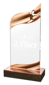 Akrylátová trofej WPLA644 | Gymnastika Výška cm: 22,5