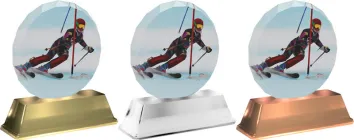 Akrylátová trofej ACES2003M1 | Sjezdové lyžování Výška: 16cm