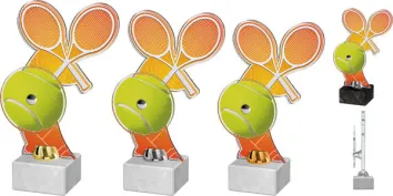 Akrylátová trofej ACTD0015M1 Výška cm: 28, Barva: stříbro, Podstavec: bílý