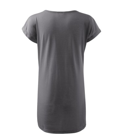 Tričko/šaty dámské Love 123 - XL - ocelově šedá