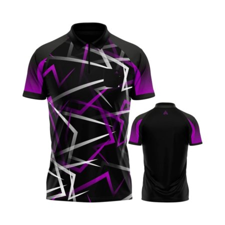 Arraz Košile Flare - Black & Purple - 5XL