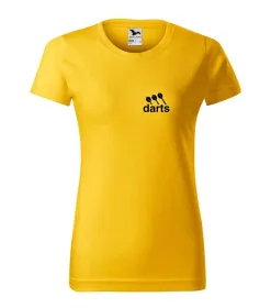 Tričko dámské s potiskem DARTS - yellow XS