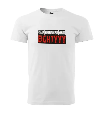 Tričko pánské s potiskem HUNDRED - white M