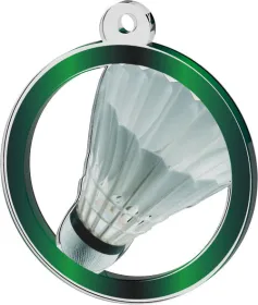 Akrylátová medaile MDA0020M41 | Badminton Stuha: ST18, MD průměr: 6