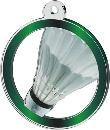 Akrylátová medaile MDA0020M41 | Badminton Stuha: ST6, MD průměr: 7