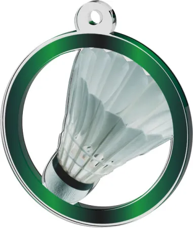 Akrylátová medaile MDA0020M41 | Badminton Stuha: ST6, MD průměr: 7