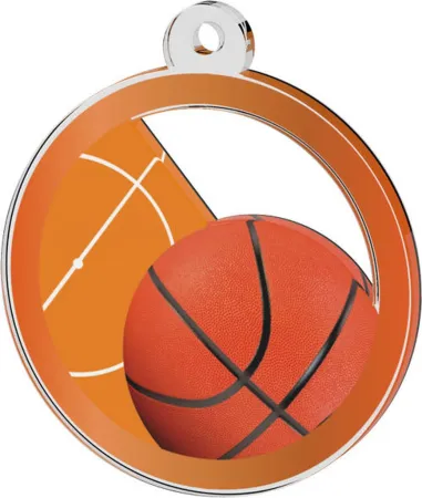 Akrylátová medaile MDA0020M42 | Basketball Stuha: ST9, MD průměr: 6