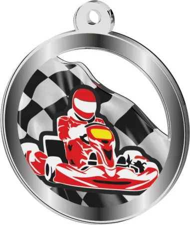 Akrylátová medaile MDA0020M49 | Motorsport Stuha: ST13, MD průměr: 6